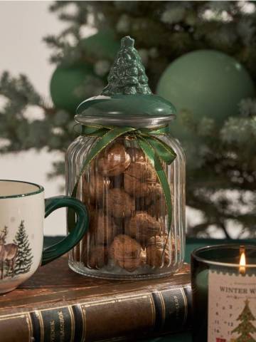 Банка з Кришкою - зелений