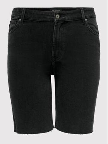 ONLY Carmakoma Джинсові шорти Mily 15256334 Чорний Regular Fit ONLY Carmakoma Джинсові шорти Mily 15256334 Чорний Regular Fit