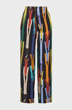 Женские брюки с узором Разноцветный 40 Moschino A0342.8251;1555
