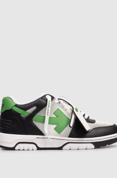 Кожаные кроссовки OUT OF OFFICE с эмблемой