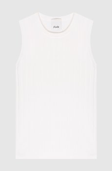 Белый топ из шерсти