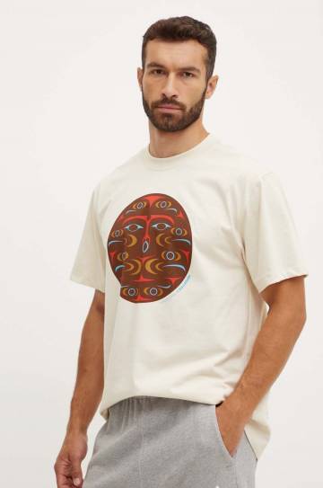 Футболка Fjallraven Kanken Art цвет бежевый с принтом F12600218 Футболка Fjallraven Kanken Art цвет бежевый с принтом F12600218