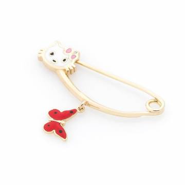Золотая булавка "Hello Kitty и бабочка" зак00257 Золотая булавка "Hello Kitty и бабочка" зак00257