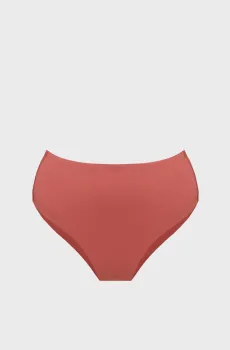 Женские коралловые трусики от купальника HIGH WAIST BIKINI Коралловый L Calvin Klein LV00Q62706