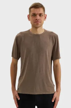 Мужская коричневая футболка STOPWATCH Коричневый XL Saucony SAM800377-PEWH