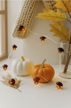 Світлодіодні лампочки у формі жолудя - коричневий