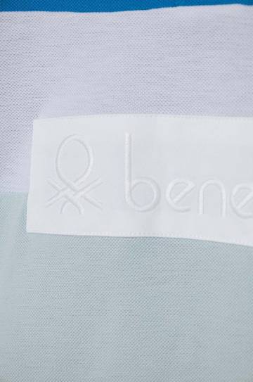 Детское хлопковое поло United Colors of Benetton узорный Детское хлопковое поло United Colors of Benetton узорный