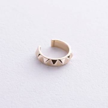 Серьга - каффа "Mona" в желтом золоте с08737 Серьга - каффа "Mona" в желтом золоте с08737
