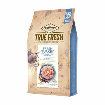 Сухой корм для взрослых кошек Carnilove True Fresh Turkey с индейкой, 340 г Сухой корм для взрослых кошек Carnilove True Fresh Turkey с индейкой, 340 г