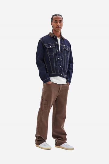 Хлопковая джинсовая куртка Guess Originals Deer Denim цвет синий переходная M2BG71.D4DP2-GODR Хлопковая джинсовая куртка Guess Originals Deer Denim цвет синий переходная M2BG71.D4DP2-GODR
