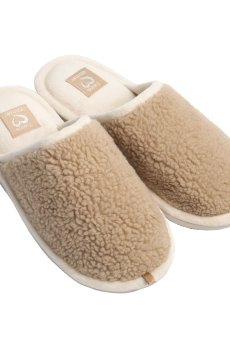 Женские домашние тапочки Twins HS-OZ Yeti бежевые, размер 38-39 (25 см)