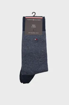 Мужские темно-синие носки (2 пары) NAPPY Синий 43-46 Tommy Hilfiger 701236313
