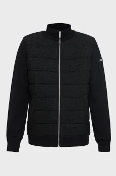 Мужской черный кардиган Черный 3XL Karl Lagerfeld 564309.655023;990