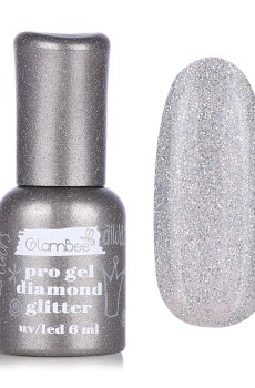 Гель-лак для ногтей GlamBee ProGel Diamond Glitter 128, 6 мл