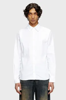Мужская белая рубашка S-FITTY-QFAV Белый 54 Diesel A19670 0QFAV
