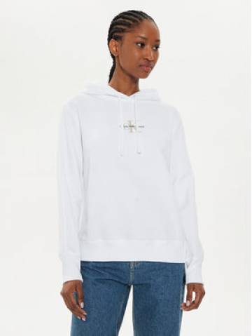 Calvin Klein Jeans Світшот Monologo J20J223536 Білий Regular Fit Calvin Klein Jeans Світшот Monologo J20J223536 Білий Regular Fit