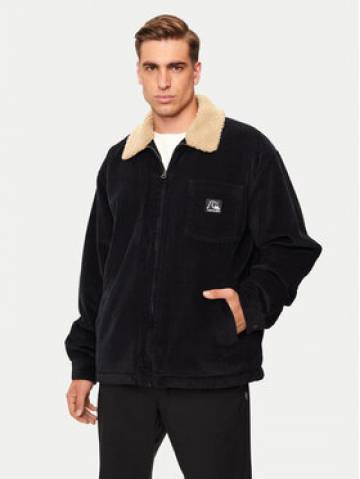 Quiksilver Демісезонна куртка DNA Sherpa Harrington EQYJK04064 Чорний Regular Fit Quiksilver Демісезонна куртка DNA Sherpa Harrington EQYJK04064 Чорний Regular Fit