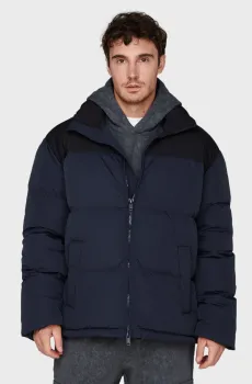 Мужской темно-синий пуховик Синий S PRPY PMOUTSKF0017