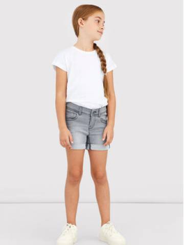 NAME IT Джинсові шорти 13197317 Сірий Slim Fit NAME IT Джинсові шорти 13197317 Сірий Slim Fit