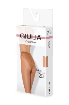 Уценка! Колготки женские Giulia Bikini с ажурными трусиками, 20 DEN, Diano, размер 3 (Smart Box)