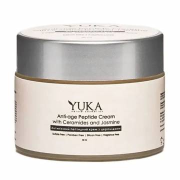 Антивозрастной пептидный крем для лица Yuka Anti-Age Peptide Cream с керамидами, 50 мл Антивозрастной пептидный крем для лица Yuka Anti-Age Peptide Cream с керамидами, 50 мл