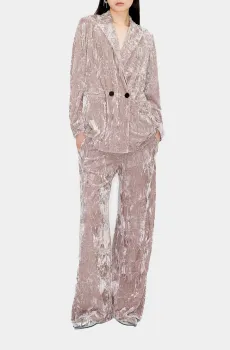 Женский пудровый бархатный жакет Розовый 36 Bimba Y Lola 232BR4011.10309