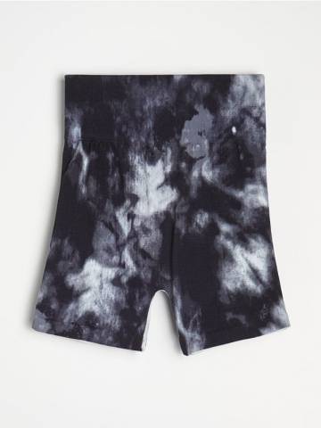 Велосипедні шорти tie-dye - темно-сірий Велосипедні шорти tie-dye - темно-сірий