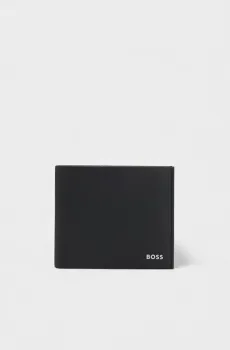 Мужской черный кошелек Черный ONESIZE BOSS 11364