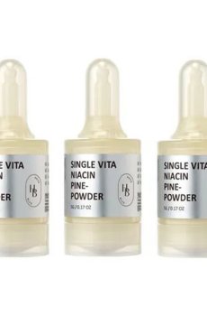 Осветляющая пудра-бустер для лица HEVEBLUE Single Vita Niacin Pine-Powder, 3*5 г