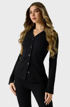 Женский черный кардиган Черный XS Guess W6RP18.KD032;JBLK