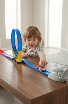 Іграшка – Автотрек - різнобарвний