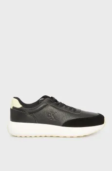 Мужские черные кожаные кроссовки ATHLEISURE RUNNER Черный 42 Calvin Klein YM0YM01290