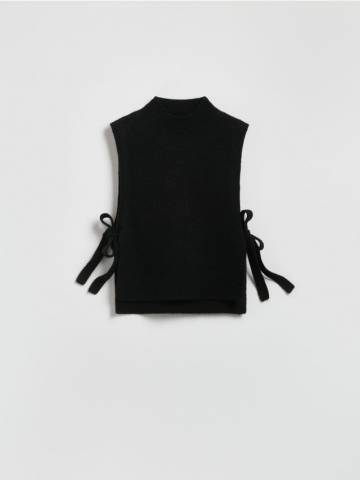 Reserved - LADIES` PONCHO - чорний - 749FD-99X