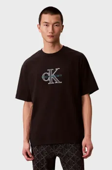 Мужская черная футболка TRICOLOR MONOLOGO GRAPHIC Черный L Calvin Klein Jeans LV04RE815G