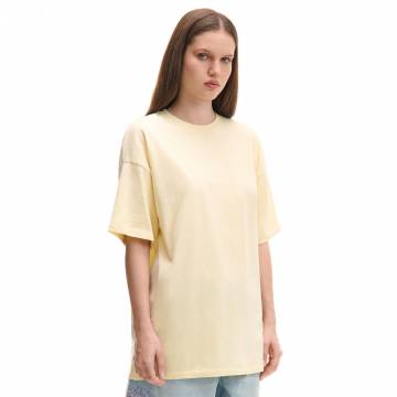 Cropp - Гладка футболка oversize - кремовий Cropp - Гладка футболка oversize - кремовий