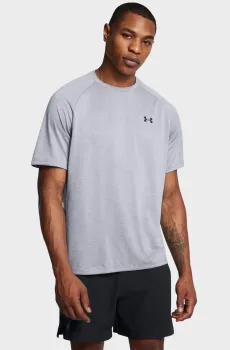 Мужская серая футболка UA Tech 2.0 SS Tee Серый S Under Armour 1326413-036