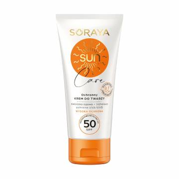 Солнцезащитный крем для лица Soraya Sun Care SPF 50 с голубой агавой и трегалозой, 40 мл Солнцезащитный крем для лица Soraya Sun Care SPF 50 с голубой агавой и трегалозой, 40 мл