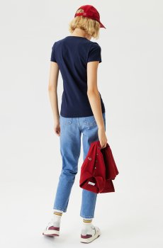Lacoste футболка жіноча з V-вирізом