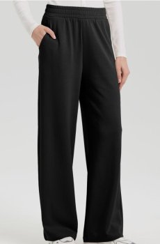 Штани з широкими штанинами - чорний