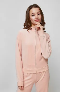 Женская персиковая спортивная кофта Розовый XS Guess W1BQ30.KAWX0;G6M1