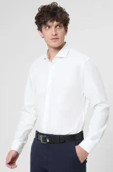 Мужская белая рубашка Белый 40 BOSS 50545157;131