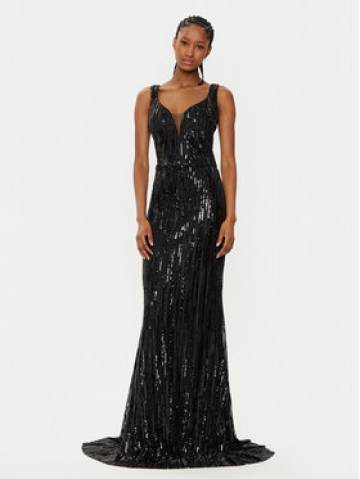 Fracomina Вечірня сукня FQ24WD3014W53601 Чорний Slim Fit Fracomina Вечірня сукня FQ24WD3014W53601 Чорний Slim Fit