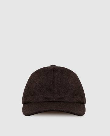 Коричневая кепка ROBINSON из шерсти и кашемира