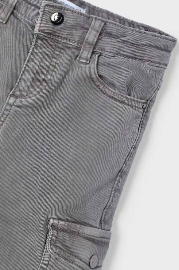 Детские брюки Mayoral cargo z serży цвет серый однотонные 4543