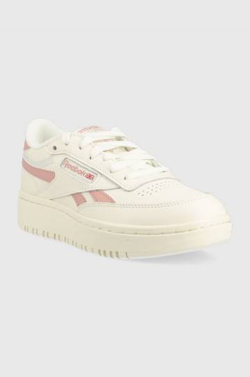 Кроссовки Reebok Classic Club C Double Raven цвет белый GY4802-CLK/ROS/CK Кроссовки Reebok Classic Club C Double Raven цвет белый GY4802-CLK/ROS/CK