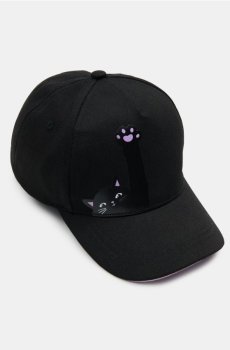 Бавовняна бейсболка - чорний