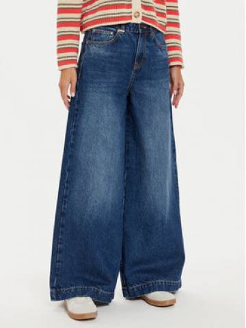 United Colors Of Benetton Джинси 45F8DE01Z Cиній Wide Leg United Colors Of Benetton Джинси 45F8DE01Z Cиній Wide Leg