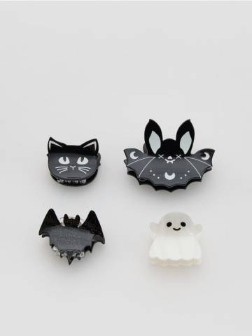 Reserved - Шпильки для волосся, 4 шт. - чорний - 335GU-99X