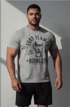 Бавовняна двочастинна піжама з принтом - різнобарвний