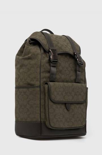 Рюкзак Coach мужской цвет зелёный большой однотонный CU070 Рюкзак Coach мужской цвет зелёный большой однотонный CU070